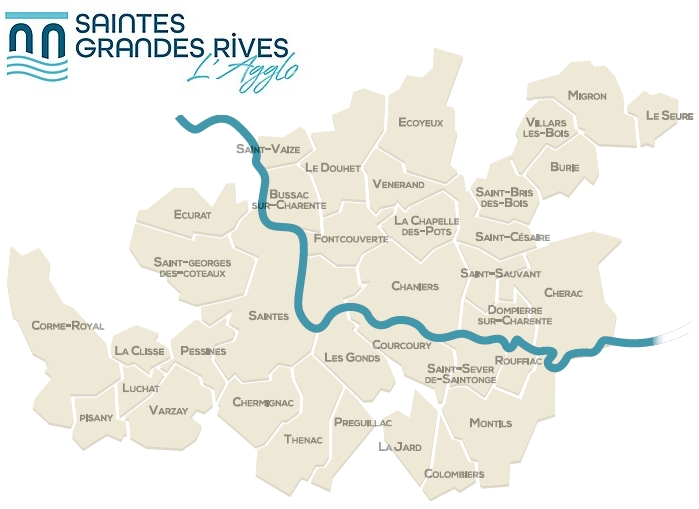carte agglo saintes